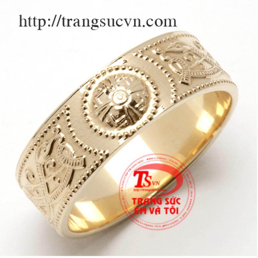 Nhẫn nam mặt nhật