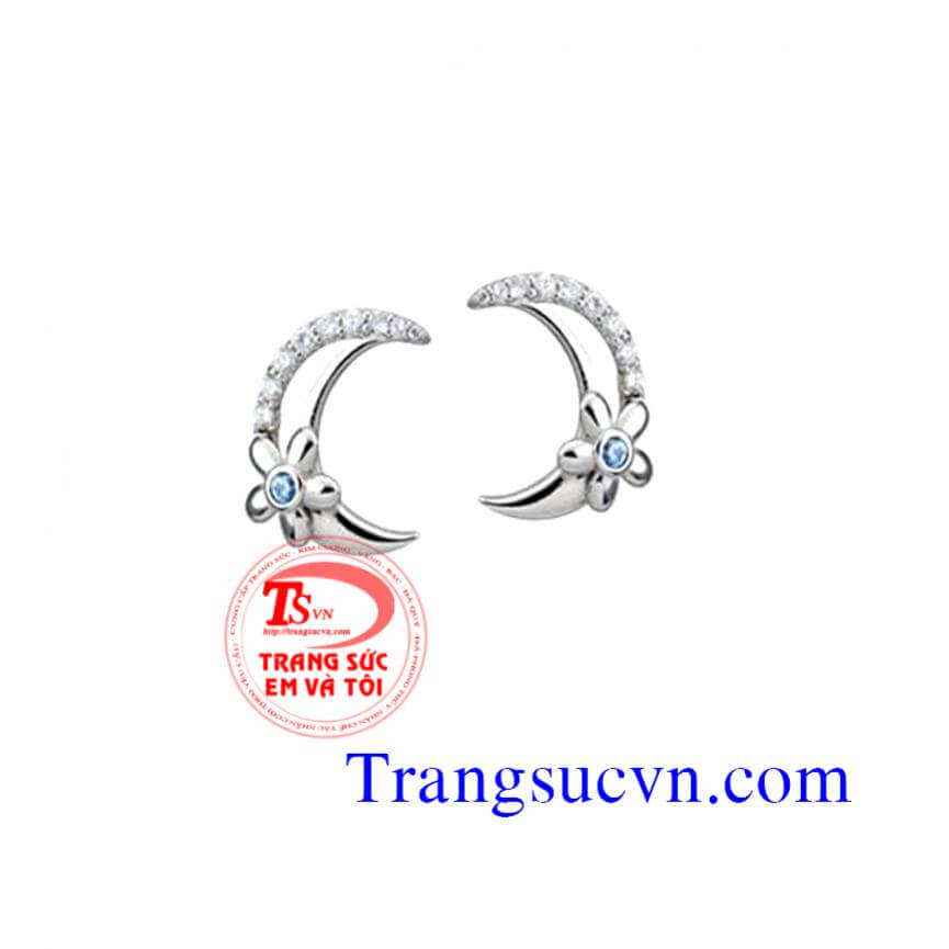 Hoa tai đá topaz an nhiên