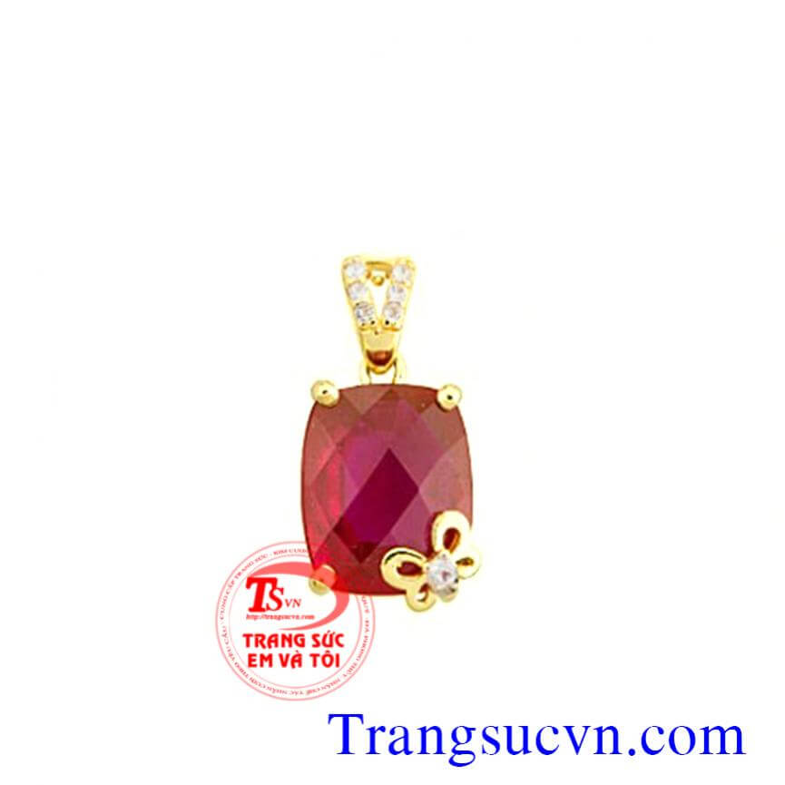 Mặt vàng tây đá ruby