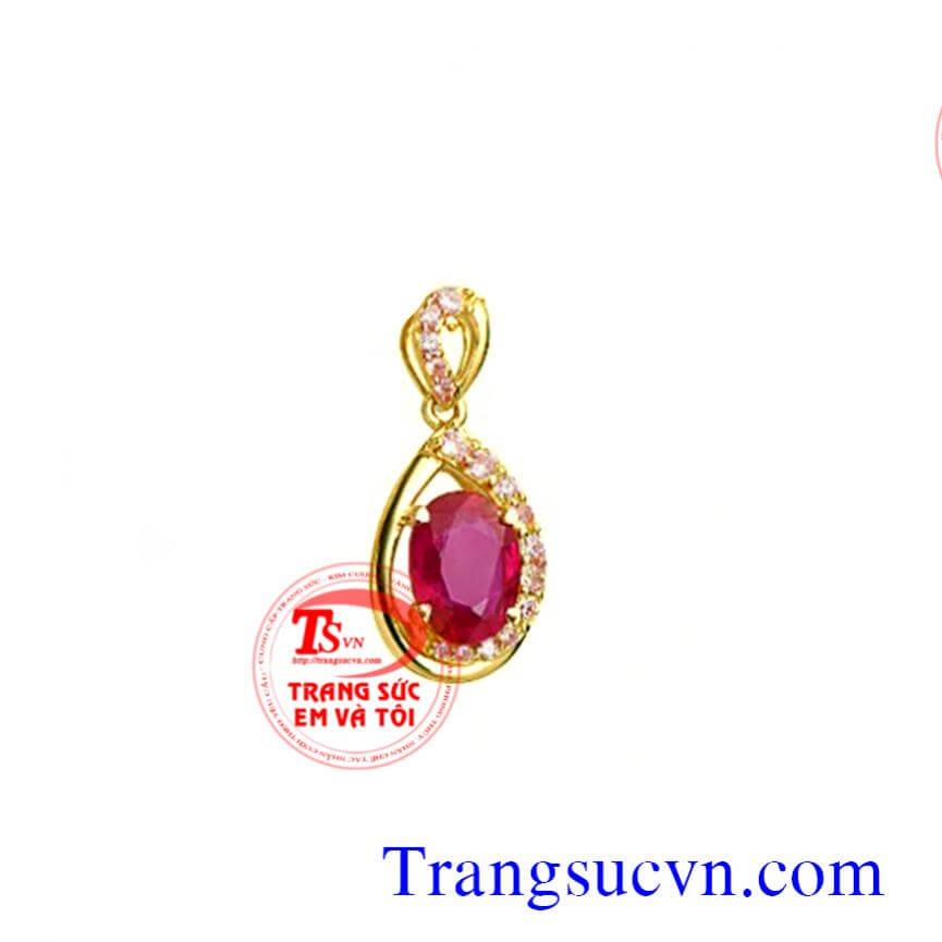 Đá Ruby mặt dây chuyền