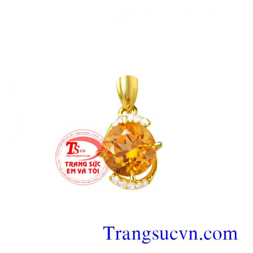 Mặt đá saphir vàng đẹp