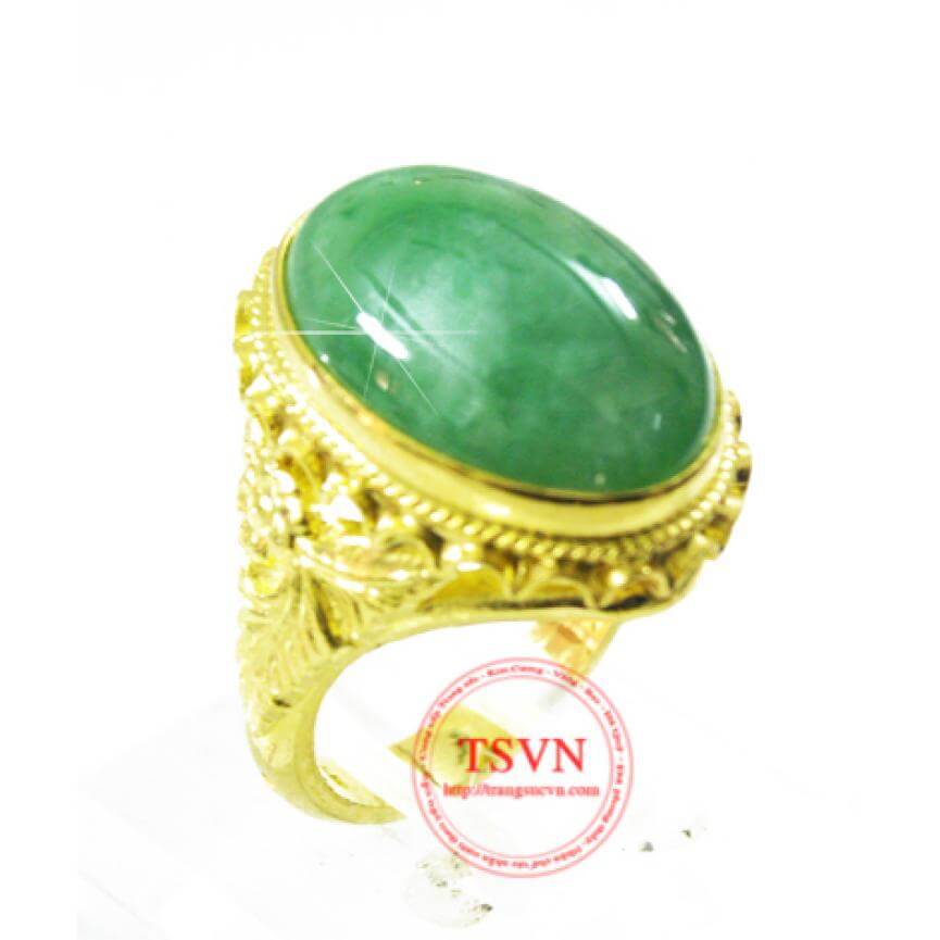 Nhẫn vàng ngọc cẩm thạch