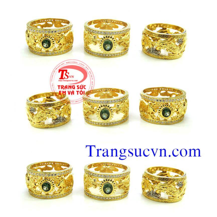 Nhẫn nam rồng,phượng,hổ