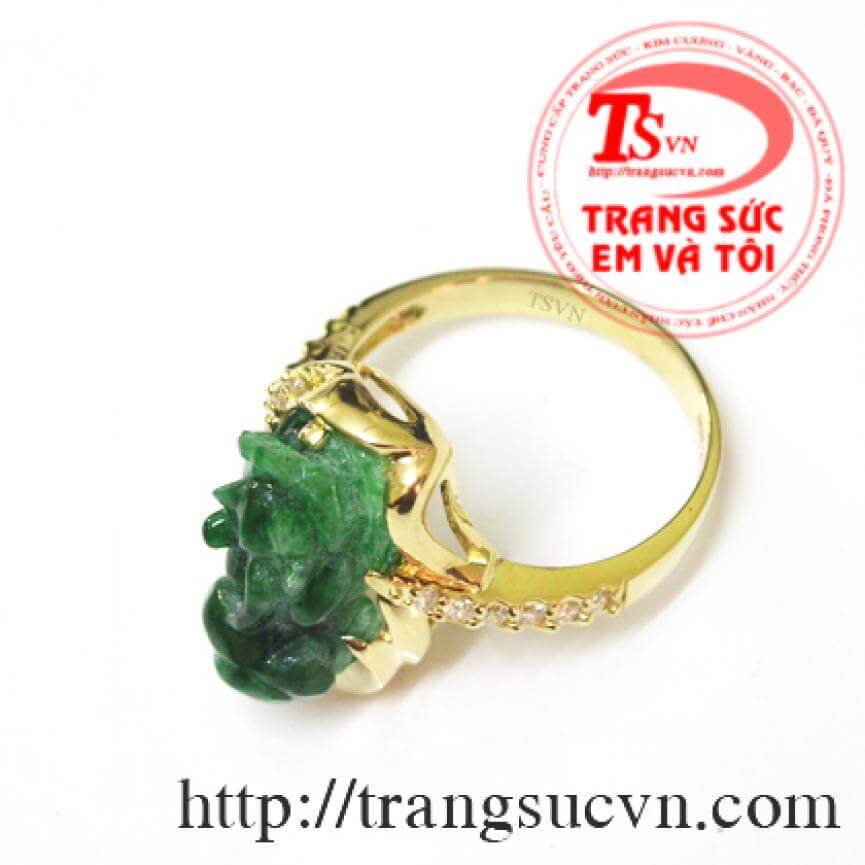 Nhẫn tỳ hưu vàng 18k