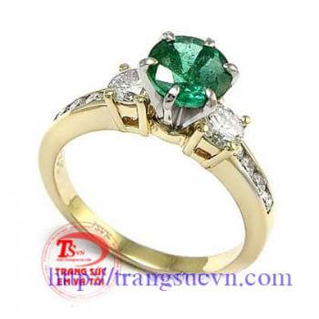 Nhẫn nữ emerald đẹp