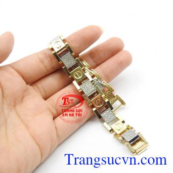 Lắc nam vàng 18k đẹp