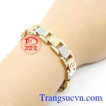 Lắc nam vàng 18k đẹp