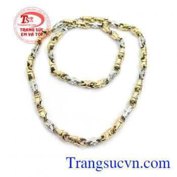 Dây chuyền nam vàng tây sang trọng