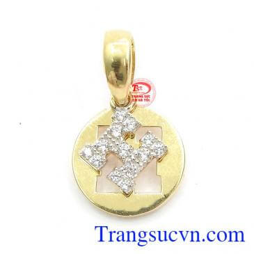 Mặt dây chữ H lấp lánh kiểu dáng nhỏ gọn nhưng đầy mê hoặc,Mặt dây chữ H lấp lánh