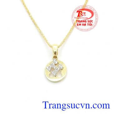 Mặt dây chữ H lấp lánh