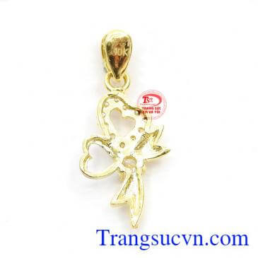 Sản phẩm sáng bóng, bền đẹp, bảo hành lâu dài,Mặt dây nơ quyến rũ