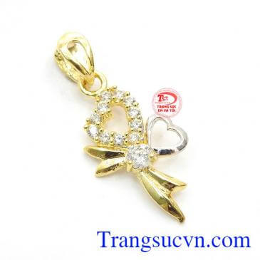 Đây chính là món quà vô cùng ý nghĩa để dành tặng cho người phụ nữ mình yêu,Mặt dây nơ quyến rũ