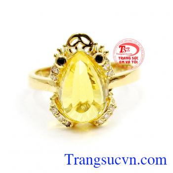 Nhẫn nữ cóc ngậm kim tiền