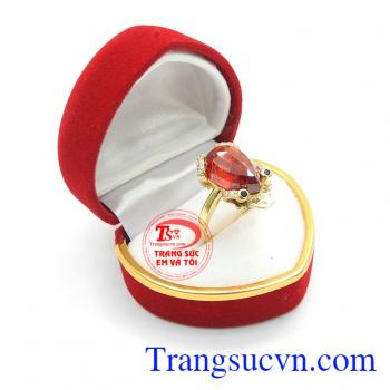 Nhẫn nữ cóc ngậm tiền vàng