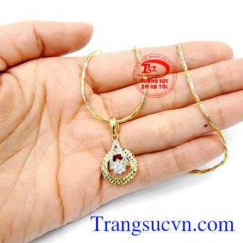 Bộ dây chuyền vàng 10k đẹp