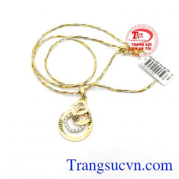 Bộ dây chuyền trái tim sánh đôi