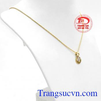 Bộ dây chuyền chữ H lấp lánh