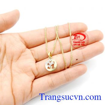 Bộ dây chuyền chữ H lấp lánh