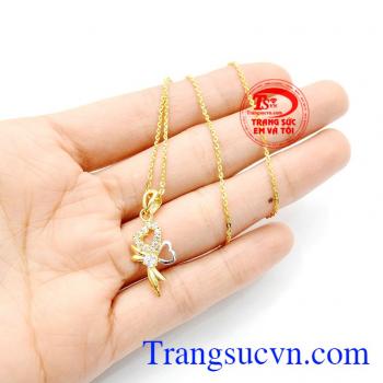 Bộ dây chuyền nơ quyến rũ