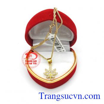 Bộ dây chuyền nữ lá phong nhỏ