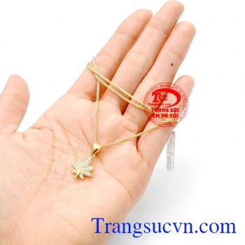 Bộ dây chuyền nữ lá phong nhỏ
