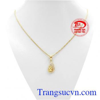 Bộ dây giọt sương mai là sự kết hợp hoàn hảo giữa vàng 10k và đá CZ tạo điểm nhấn giúp người đeo luôn nổi bật giữa đám đông,Bộ dây giọt sương mai