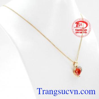 Bộ dây chuyền trái tim điệu đà