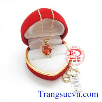 Bộ dây chuyền trái tim điệu đà