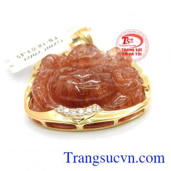 Mặt phật di lặc thạch anh bình an