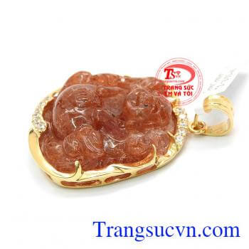 Mặt phật di lặc thạch anh bình an