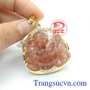 Mặt phật di lặc thạch anh bình an