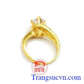 Nhẫn nữ vàng tây dành cho phái đẹp phù hợp làm quà tặng sinh nhật hoặc trong các dịp ý nghĩa