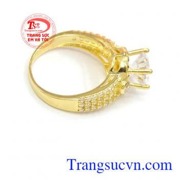 Nhẫn nữ vàng tây dành cho phái đẹp phù hợp làm quà tặng sinh nhật hoặc trong các dịp ý nghĩa