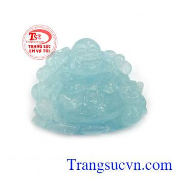 Mặt dây aquamarine phật di lặc