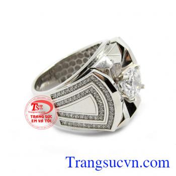 Nhẫn nam lịch lãm vàng 18k