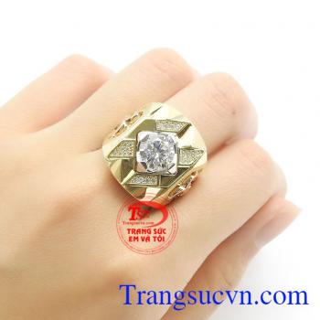 Nhẫn nam bá vương vàng tây