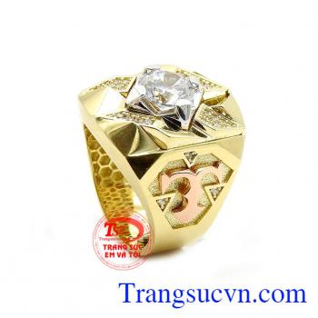 Nhẫn nam bá vương vàng tây