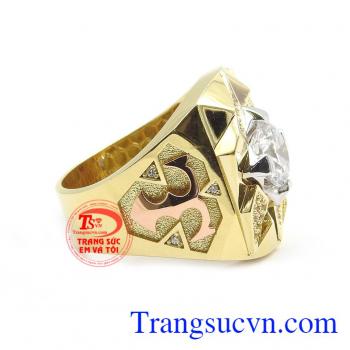 Nhẫn nam bá vương vàng tây