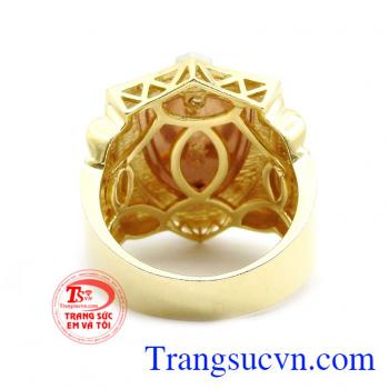 Nhẫn nam chiến binh vàng tây