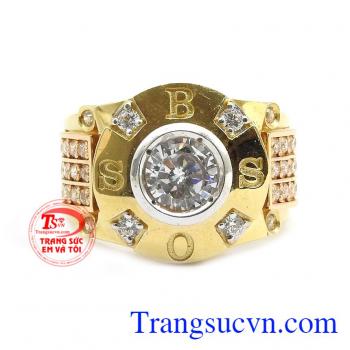 Nhẫn nam cao cấp vàng 18k