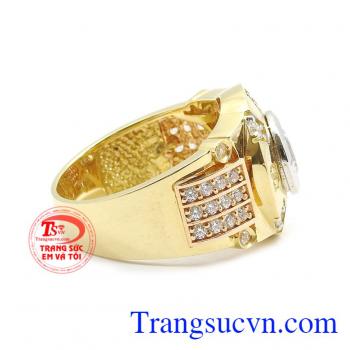 Nhẫn nam cao cấp vàng 18k
