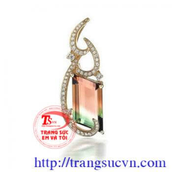 Mặt dây Tourmaline