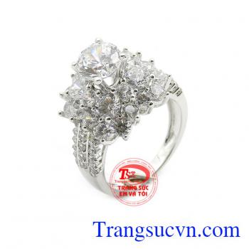 Nhẫn nữ quý phái vàng 18k