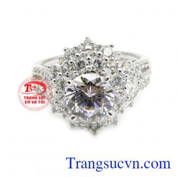 Nhẫn nữ sang trọng vàng 18k