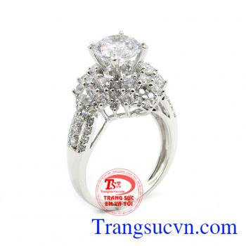 Nhẫn nữ sang trọng vàng 18k