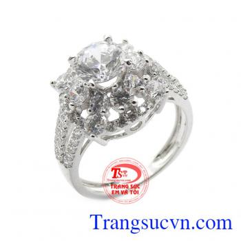 Nhẫn nữ trẻ trung vàng 18k