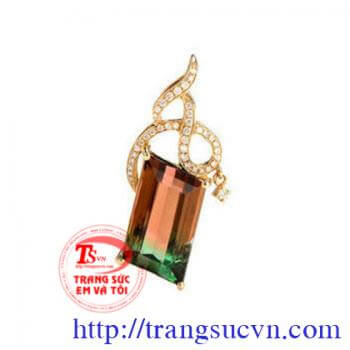 Mặt Tourmaline tinh thể