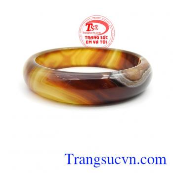 Vòng mã não vàng nâu