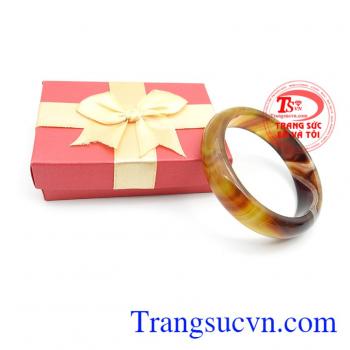 Vòng mã não vàng nâu