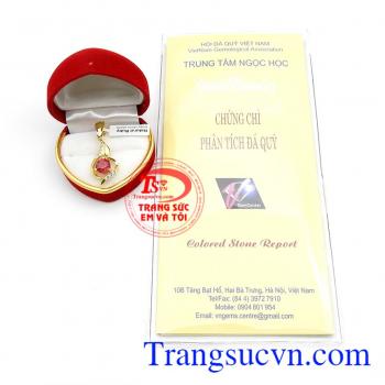 Mặt ruby thời trang